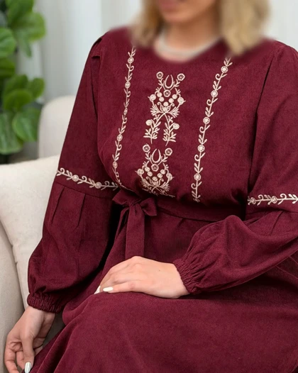 کفتان پاییزه کبریتی مدل گلبرگ
