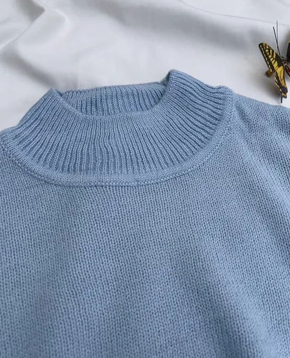 کراپ بافت ابی آسمانیh&m