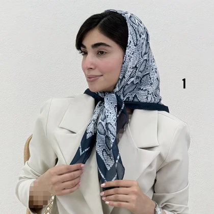 مینی اسکارف زنانه نخی طرحدار | آی بولک