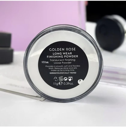 فیکساتور پودری مات‌کننده گلدن رز مدل Long Wear Finishing Powder وزن 11 گرم