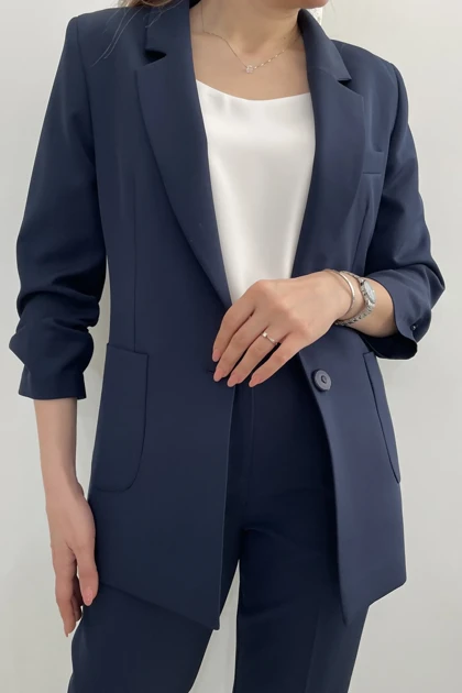 کت و شلوار زنانه کرپ کلودیا (Claudia) کد 5252 (طرح قدیم)