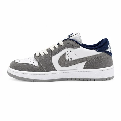 کفش و کتانی مردانه مدل نایک ترویس NIKE TRAVIS رنگ سفید طوسی کد 30428