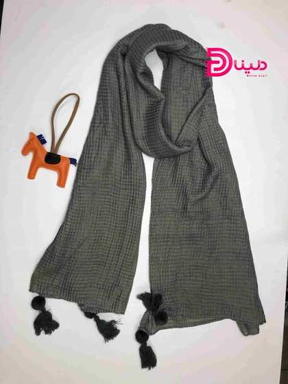شال پلیسه وارداتی مربعی نخی