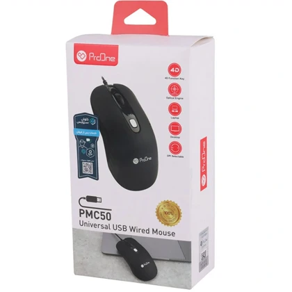 ماوس با سیم پرووان (ProOne) با اتصال USB مدل PMC50