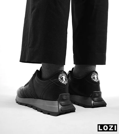 کفش مردانه مشکی طوسی BIKKEMBERGS