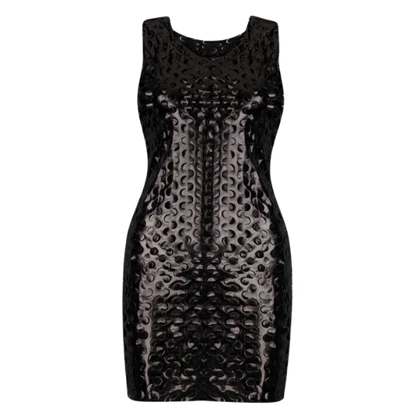 پیراهن زنانه فلسی مدل دیسکویی مشکی ویتاریتا