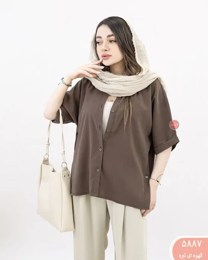 شومیز بغل دکمه راینا 5887
