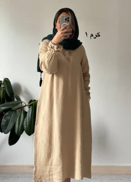 پیراهن مانتویی نازگل