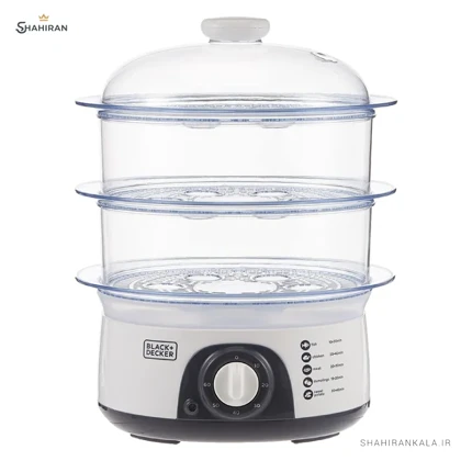 بخارپز 3 طبقه بلک اند دکر مدل BLACK and DECKER HS6000