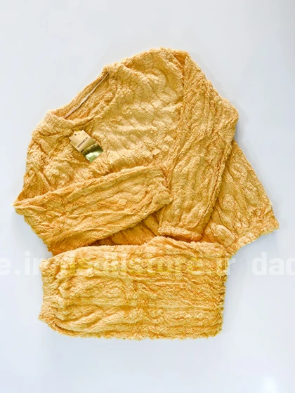 ست بلوز و شلوار تدی حوله ای طرحدار