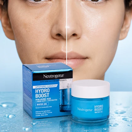 کرم آبرسان نوتروژینا Hydro Booste Water Gel حاوی هیالورونیک اسید