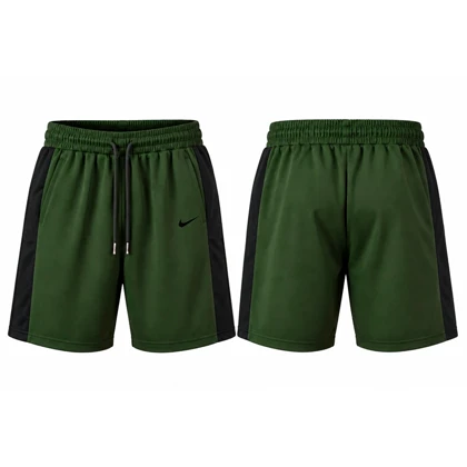 ست تیشرت و شلوارک ورزشی مردانه نایک مدل Dri Fit-YC701 یشمی