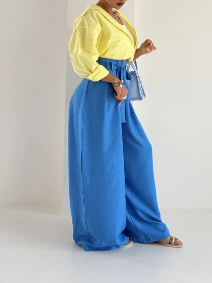 شلوار بنددار آنجلا