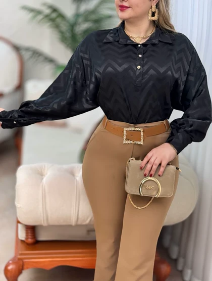 شومیز ساتن افسر 2923