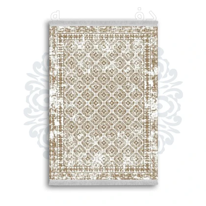 *جدید* فرشینه از جنس پارچه شانل مخمل ترک طرح فانتزی برند دفه کد 1835