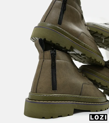 نیم بوت چرمی مردانه سبز Timberland