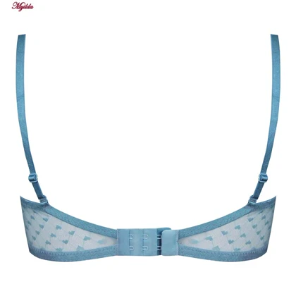 ست شورت و سوتین زنانه قلبی فنردار برتا آبی روشن کد 5132-6020-HBL