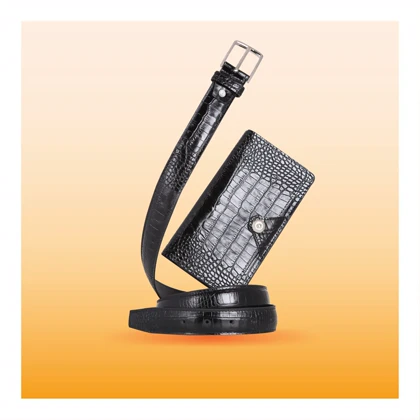 ست هدیه مردانه چرم یلسان مدل رادیس کد CHN-KAYA-GC-026