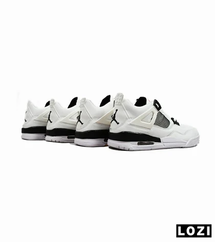 کتانی ساق‌دار مردانه سفید Nike air jordan 4