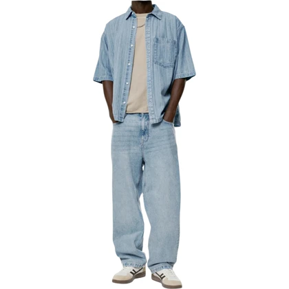 شلوار جین مردانه بگ استایل pull & bear کد 331