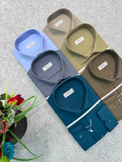 پیراهن ساده مردانه قواره کلاسیک _ استین بلند