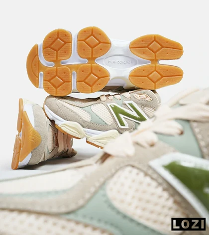 کفش کتانی زنانه کرم سبز NEW BALANCE 9060
