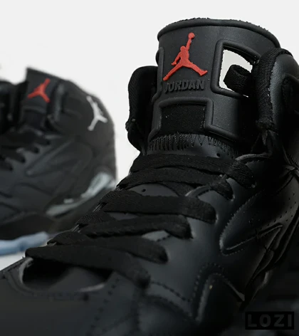 کفش کتانی ساق‌دار مردانه مشکی Nike air jordan 6
