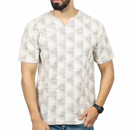 تیشرت یقه کوبایی TAN KOOK مدل 26211956