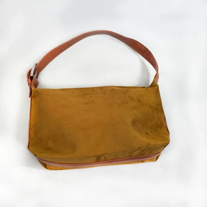 کیف دوشی جیر Caramel Suede Soft کد 9700
