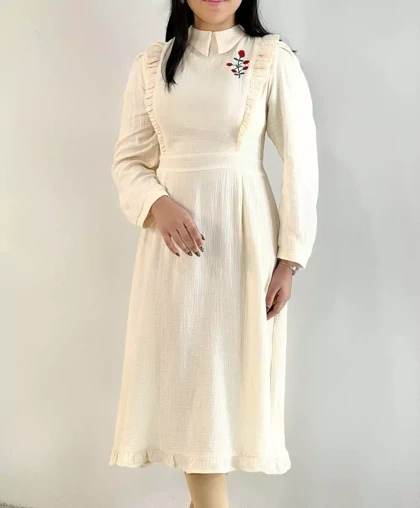 پیراهن عروسکی گلدوزی کد 5459