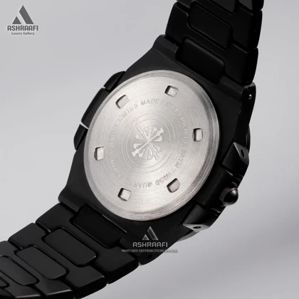 ساعت پتک فیلیپ بند مشکی Patek Philippe Nautilus 751