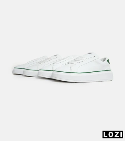 کفش اسنیکرزمردانه سفید سبز PULL & BEAR