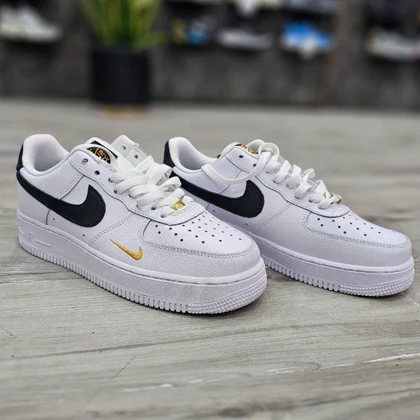 کتانی نایک ایر فورس سفید مشکی مستر کوالیتی Nike Air Force 1 Low White Black