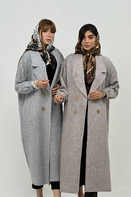 مانتو بلند داماسک آسو