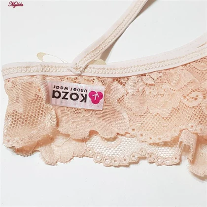 شورت زنانه گیپور کوزا مدل جلو بنددار کرم کد 4885