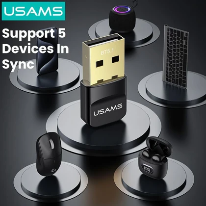 دانگل بلوتوث یو اس بی یوسامز USAMS مدل ZB321 با نسخه 5.1