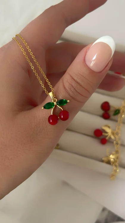 گردنبند ظریف استیل گیلاس