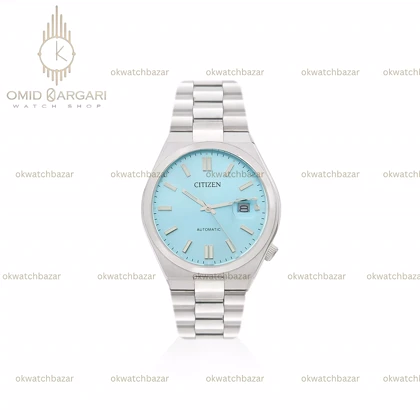 ساعت مچی سیتیزن سویوسا اتوماتیک بند سیلور صفحه تیفانی Citizen Tsuyosa