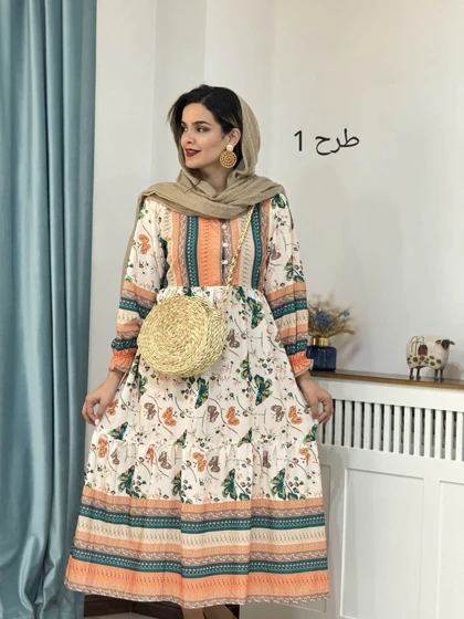 مانتو پیراهنی دکمه دار غزال