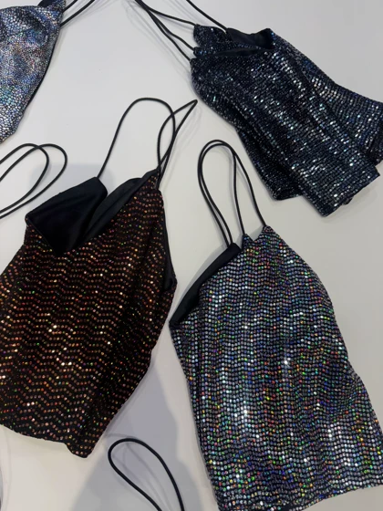 نیم‌تنه پولکی زنانه