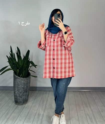 مانتو چهارخونه سما