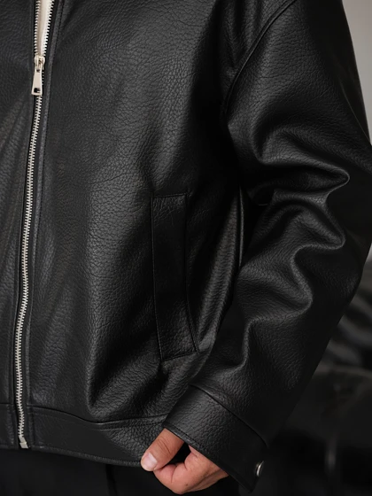 کاپشن چرم کلاسیک