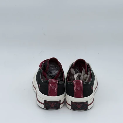 کانورس چاک لو مشکی زرشکی/ Converse Chuck Low Black Maroon a16577