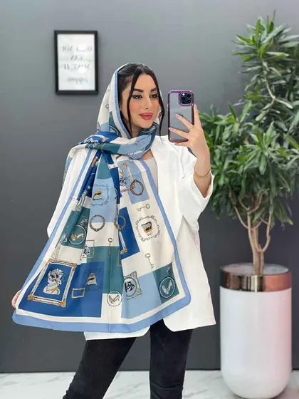 شال طرح قاب
