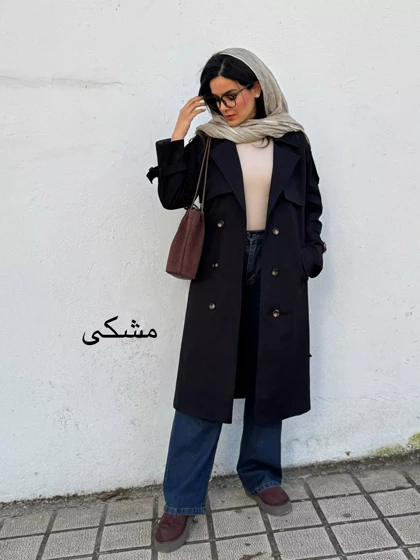 ترنچ کت بارانی آستردار شیدا