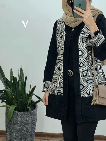 کت مزونی سوزندوزی