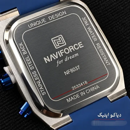 ساعت مچی اورجینال مردانه سه موتور برند نیوی فورس مدل NF8037 بند رابر