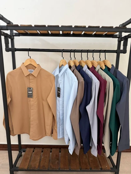 پیراهن آستین بلند قابپک مخفی2643