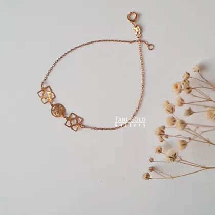 دستبندلیزری افرا-دایره و قلب مربعی-کد 165