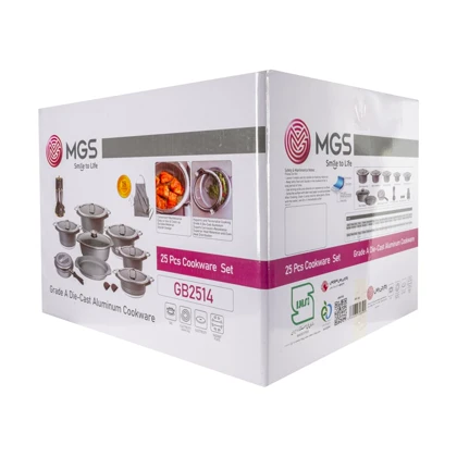 سرویس قابلمه 25 پارچه گرانیت طرح جرمنی B کد GB2514